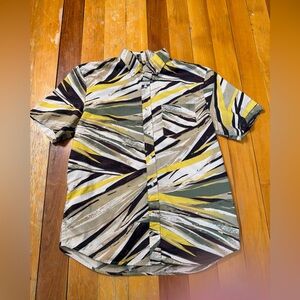 Banana Republic Mens Slim Fit Short Sleeve Button Down Shirt Sz M